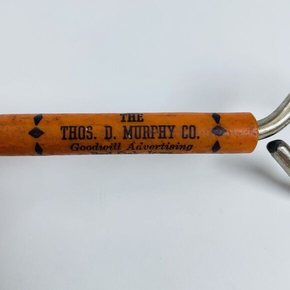 VTG Thos D Murphey Calendar Co Advertising Bottle Opener Screwdriver Red Oak IA - Picture 2 of 8